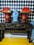 Wood 1980s Chinoiserie Red Lacquer Table Lamps Pair Large Chinese With Pagoda Shades For Sale - Image 7 of 10