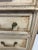 French Louis XVI Style Bleached Commode With Gray Marble Top For Sale - Image 4 of 9