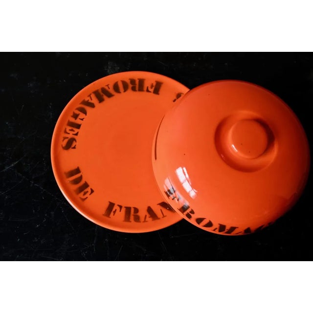 Orange Cheese Bell from Ceramic Elchinger, 1950s For Sale - Image 6 of 11