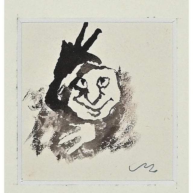 Mino Maccari, Three, Original Drawing, Mid 20th-Century For Sale - Image 3 of 3
