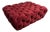 Mr Brown London Smoking Room Oxblood Velvet Tufted Ottoman For Sale