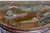 Paint Antique 19th Century Chinese Brown Lacquer Demi-Lune Console Table | Hand-Painted Gilt Decor For Sale - Image 7 of 17