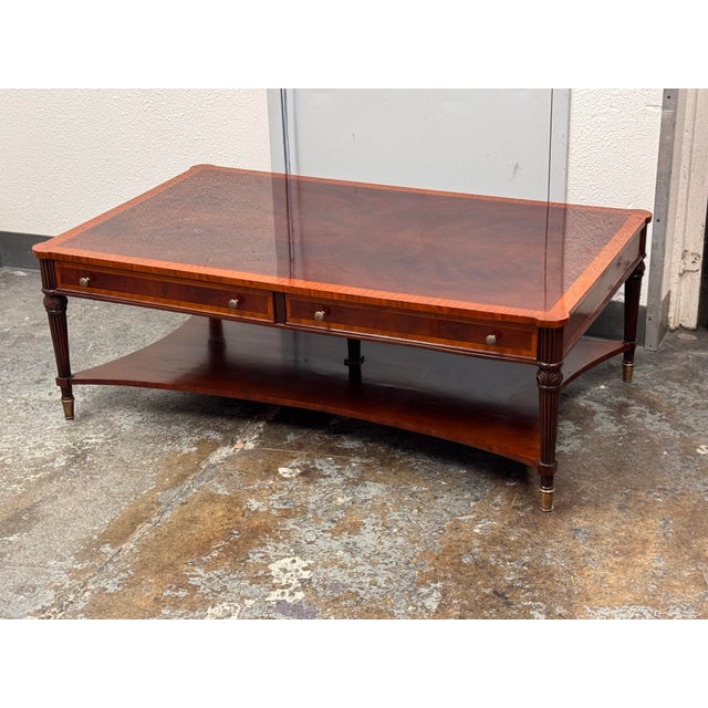 English Niagara Furniture Large Coffee Table For Sale - Image 3 of 12