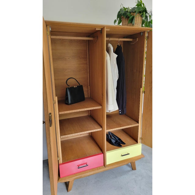 Vintage Wardrobe by André Sornay, 1950s, in Flawless conditions. Designed 1950 to 1959 This piece has an attribution mark,...