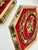 Stunning vintage Victorian-style courting couple wall plaques featuring raised 3D resin figurines displayed against rich...