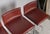 2000 - 2009 Set of Four Frag Bottega Italian Red Leather Adjustable Swivel Bar Stools For Sale - Image 5 of 10