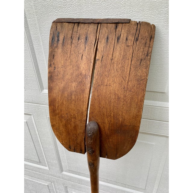 Antique 19th Century Hand Made Wooden Grain Shovel For Sale - Image 11 of 13