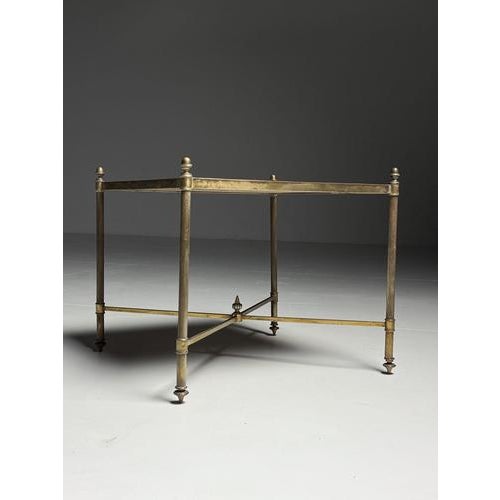 Animal Skin French Side Table in the style of Maison Bagues For Sale - Image 7 of 17