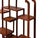 Brown Chinese Brown Rectangular Table Top Layers Curio Display Stand For Sale - Image 8 of 8