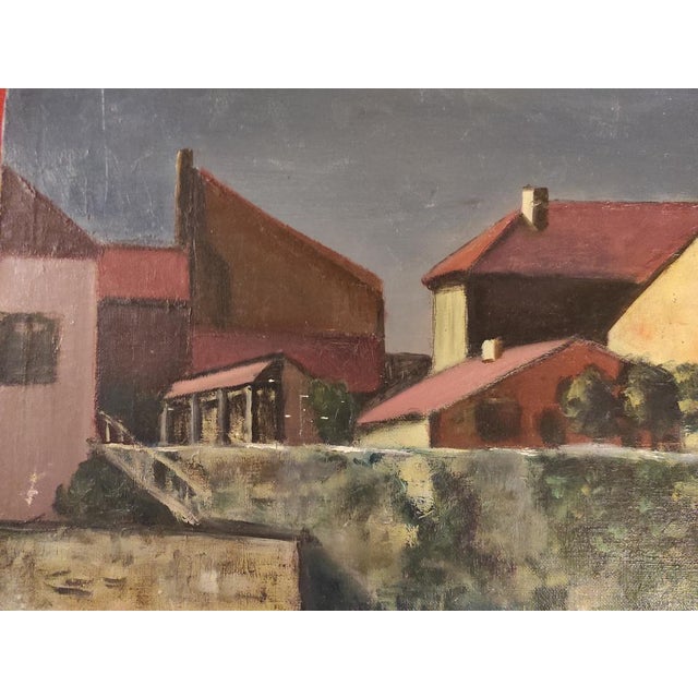 Lahour, French Landscape, Oil Painting on Canvas, 1964 For Sale - Image 10 of 11