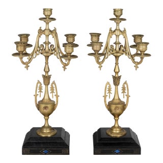 19th Century French Empire Candelabra Pair For Sale