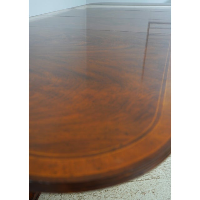 Jonathan Charles Large Mahogany Dining Room Table For Sale - Image 16 of 18