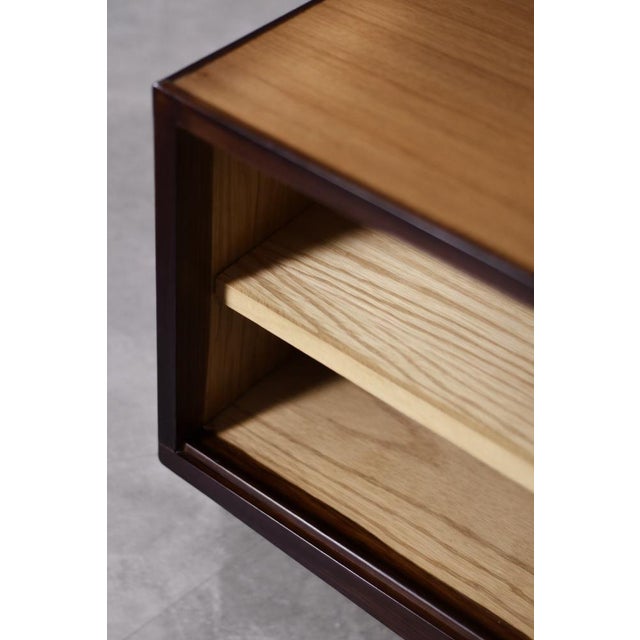 Mid-Century Danish Modern Wood Sideboard with Drawers, 1970s For Sale - Image 17 of 18