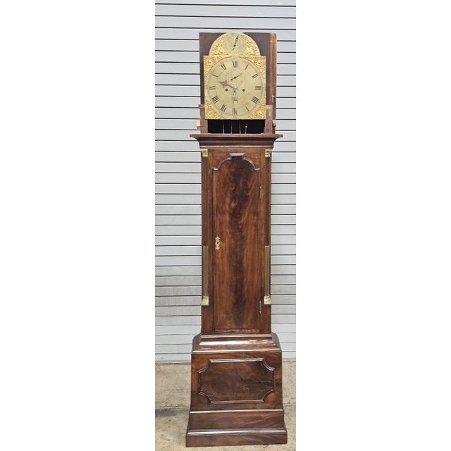 Famous English Mahogany Tall Case Clock Made by Samuel Toulmin London Circa 1770 For Sale - Image 11 of 16