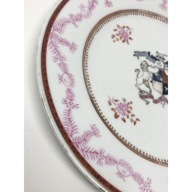Antique Corsican French-Italian Coat of Arms Sola Viriue Invest Plate For Sale In Chicago - Image 6 of 11
