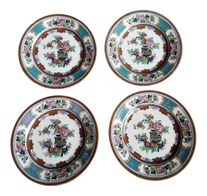 Set of Four Antique Transferware Plates