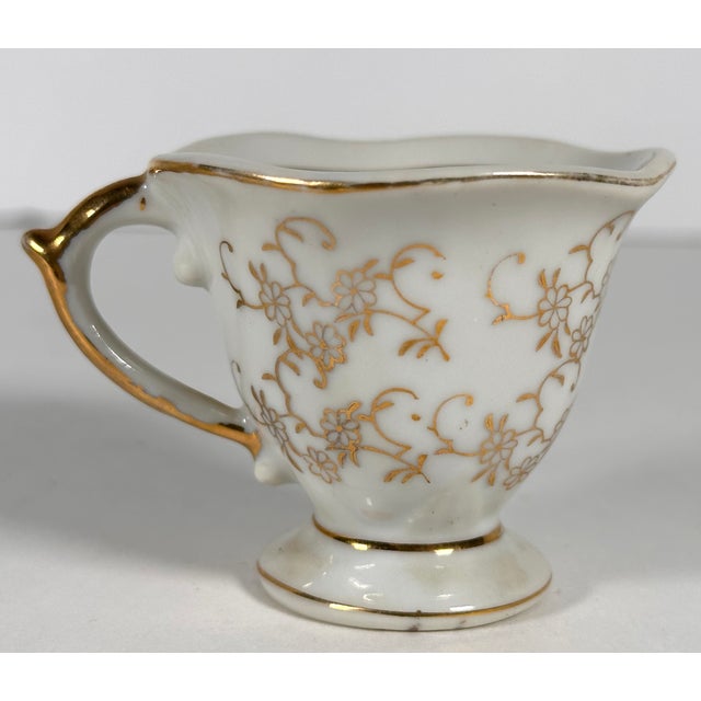 Mid 20th Century Mid 20th Century Japanese Blue Bird Swallow Demitasse Cup & Saucer For Sale - Image 5 of 12