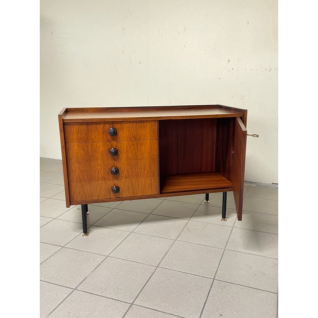 Mid-Century Modern Italian Teak Sideboard, 1960s For Sale - Image 3 of 16