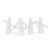 White Astrid Ceramic Vase- IV For Sale - Image 8 of 9