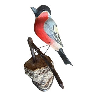 Austrian Folk Art Carved Wood Bird #68, 1930s For Sale