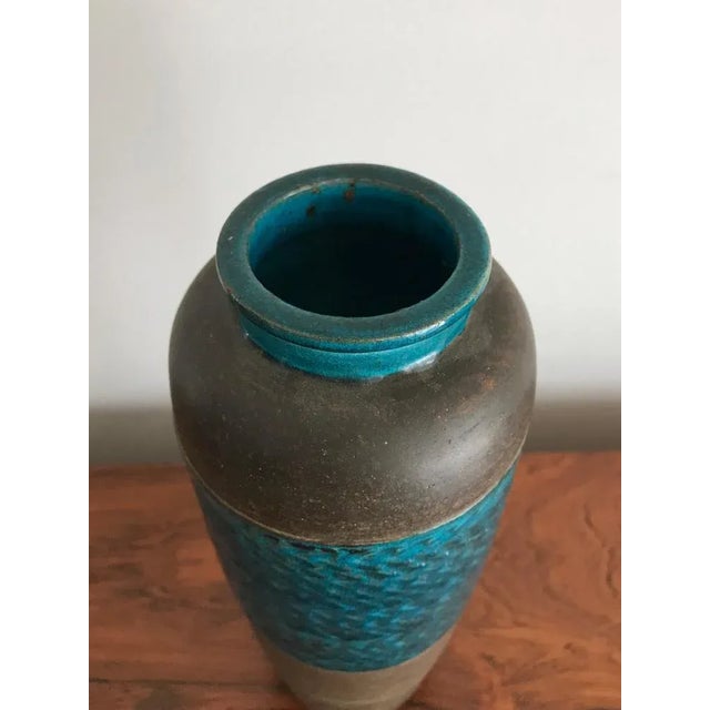 Scandinavian stoneware vase designed by Nils Kähler and manufactured by Kähler with maker's and designer's mark engraved...