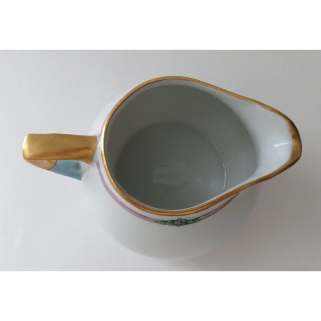 Epiag Czechoslovakia Hand-Painted Gold Trimmed Creamers For Sale - Image 4 of 7