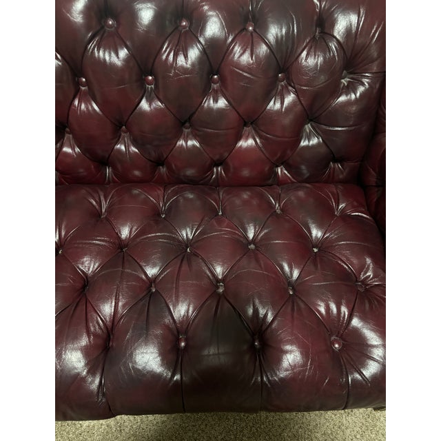 Used in an executive office and later a home office. Heavy, substantial piece that is quite comfortable. Beautiful, warm...
