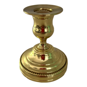 1960s Smithsonian Institution Brass Candlestick Holder by Baldwin