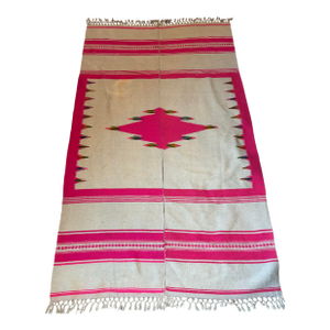 Late 19th/Early 20th Century Saltillo Serape Wearing Blanket