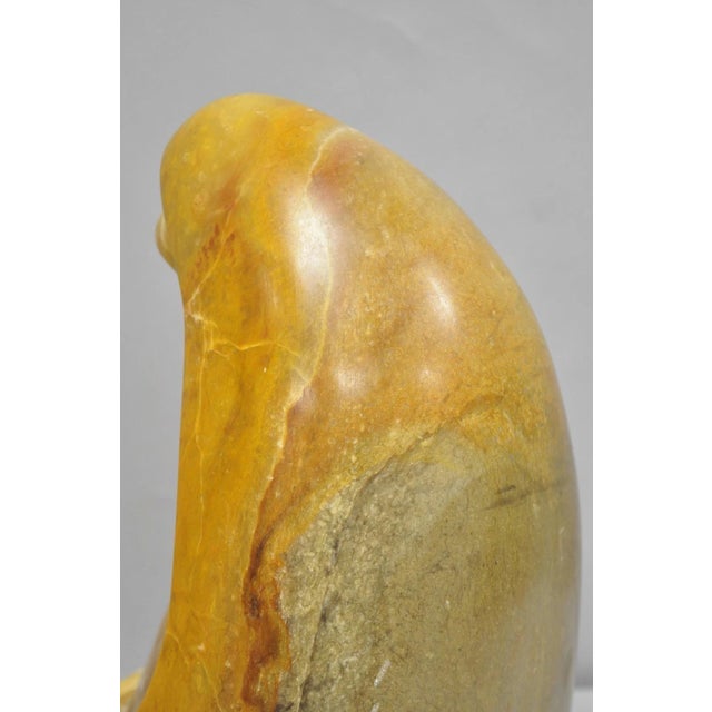 Vintage Seymour Shuren Modern Carved Alabaster Mother & Child Figure Sculpture For Sale - Image 13 of 17