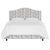 This fully upholstered bed has a unique headboard shape, allowing you to chart a course for a bedroom retreat that is at...