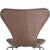 Seven Chairs in Patinated Brown Leather by Arne Jacobsen, 1990s, Set of 6 For Sale - Image 18 of 18