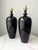 Mid-Century Modern Large Vintage Bottleneck Urn Ceramic Lamps, a Pair For Sale - Image 3 of 5
