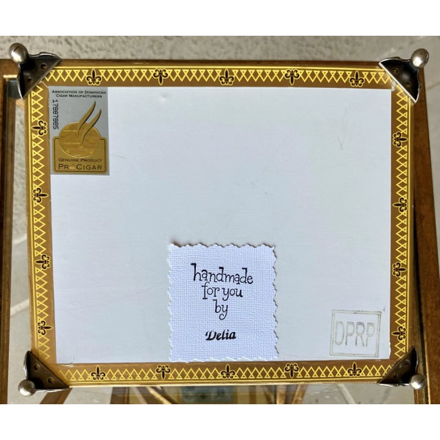 Circa 2000 ProCigar Festival Decoupage-Inspired Jewelry Box / Sampler Cigar Box - Dominican Republic For Sale - Image 10 of 12