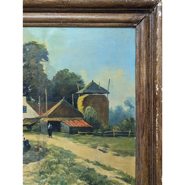Late 19th Century Dutch Countryside Painting by A. Burla For Sale - Image 4 of 8
