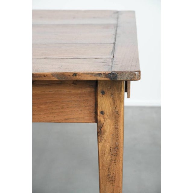 Antique French Oak Farmhouse Dining Table with Drawers For Sale - Image 14 of 18