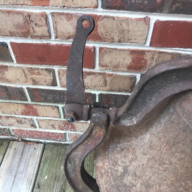 American 1800s Crystal Metal No 3 Complete Cast Iron Bell For Sale - Image 3 of 15