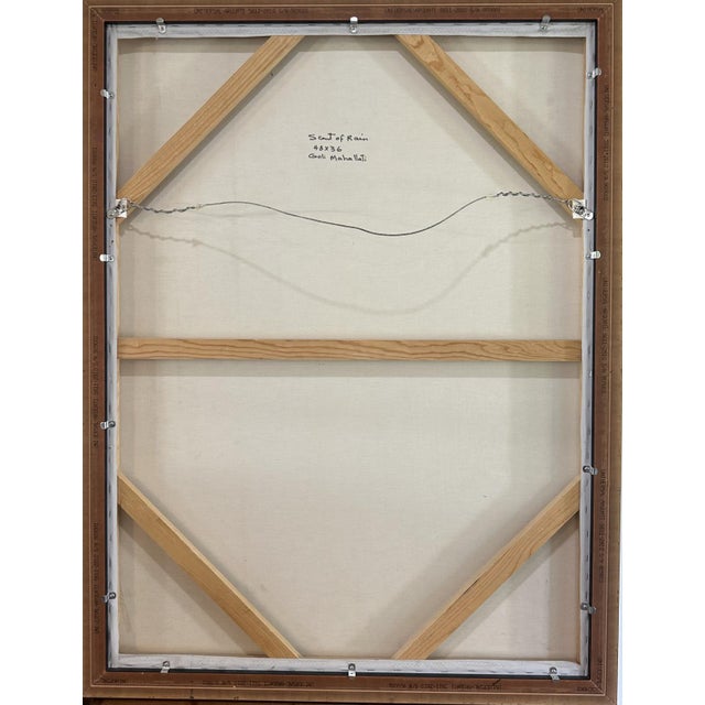 Goli Mahallati (Iranian-American) Large-Scale Oil on Canvas Titled "Scent of Rain" For Sale In Greensboro - Image 6 of 7