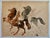 Brown Reuven Rubin, Modern Israeli Lithograph Reuven Rubin Views Of Israel Judaica Horses, Riders, 1960 For Sale - Image 8 of 8