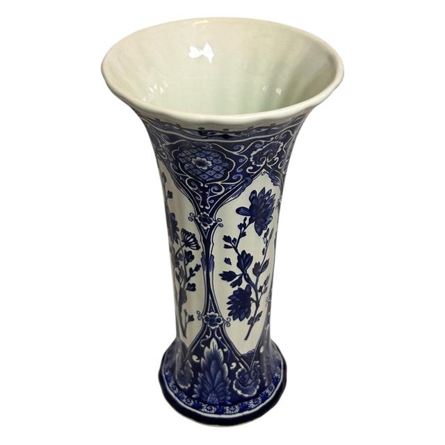 Large Royal Sphinx Blue Garniture Set by Boch Delft, 20th Century, Set of 3 For Sale - Image 17 of 18