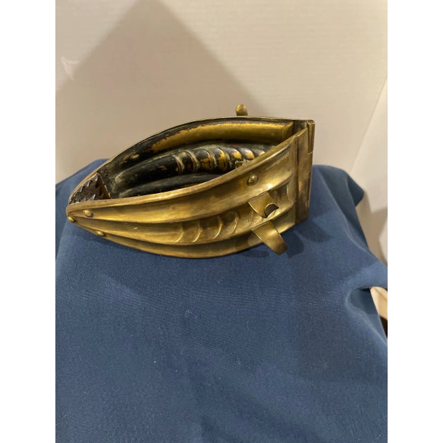 Rustic European Antique Late 19th Century Brass Coal Tongs For Sale - Image 3 of 5