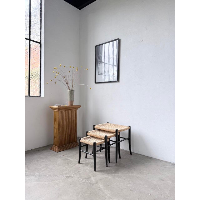 Italian Stools by Spinetto Chiavari, 1960s, Set of 3 For Sale - Image 3 of 18