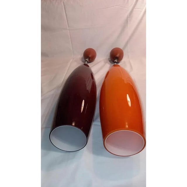 Danish Style Colorful Pendant Lamps, Set of 3 For Sale - Image 10 of 13