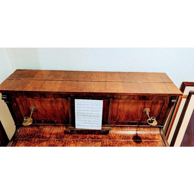 Antique J. & J. Hopkinson Cabonet Victorian Style Piano 1895 For Sale - Image 11 of 12
