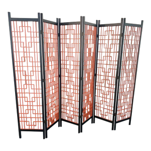 1970s Hollywood Regency 6-Panel Decorative Screen Room Divider