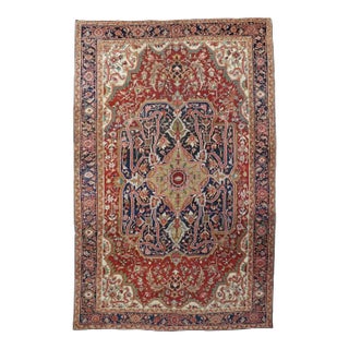 Antique Serapi Rug 8'7'' x 12'4'' For Sale