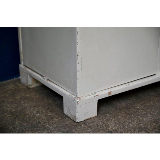 Art Deco Retro Cabinet with Painted Wooden Shelves, 1940s For Sale - Image 17 of 18