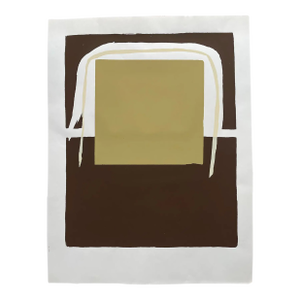 Barbara Beck 1969 Abstract Woodblock Print on Paper, Limited Edition of 20 - Unframed