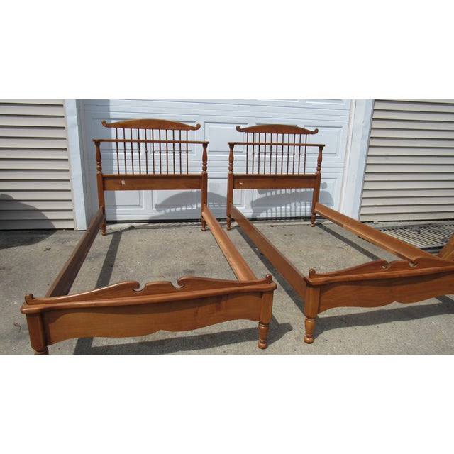 Item: Pair Vintage Beds Details: Great Designer Look/Quality Pieces Poster Beds Twin Size Amazing Carvings Nice Headboard...