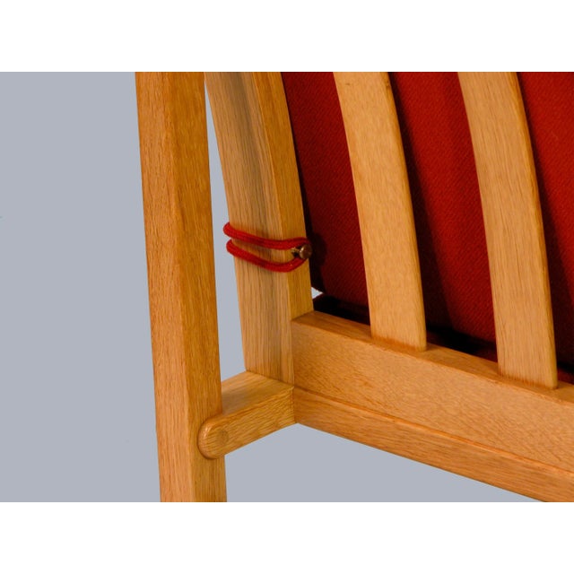 Red Model 3232 Lounge Chairs by Børge Mogensen for Fredericia, 1960s, Set of 4 For Sale - Image 8 of 12